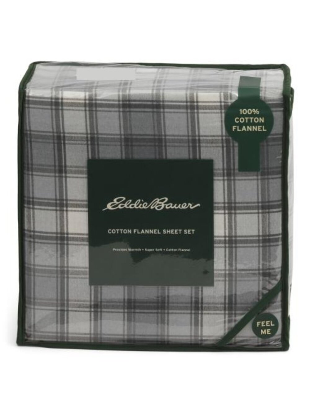 EDDIE BAUER Plaid Flannel Sheet Set